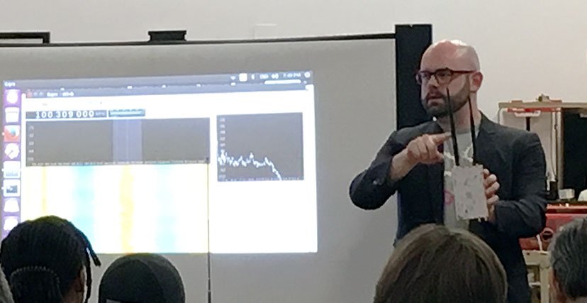 DARPA's tweet image. Program manager Tom Rondeau is blogging during his DARPA #SDR #Hackfest Roadshow. It&apos;s the future of radio. Tune in. darpahackfest.com/roadshow