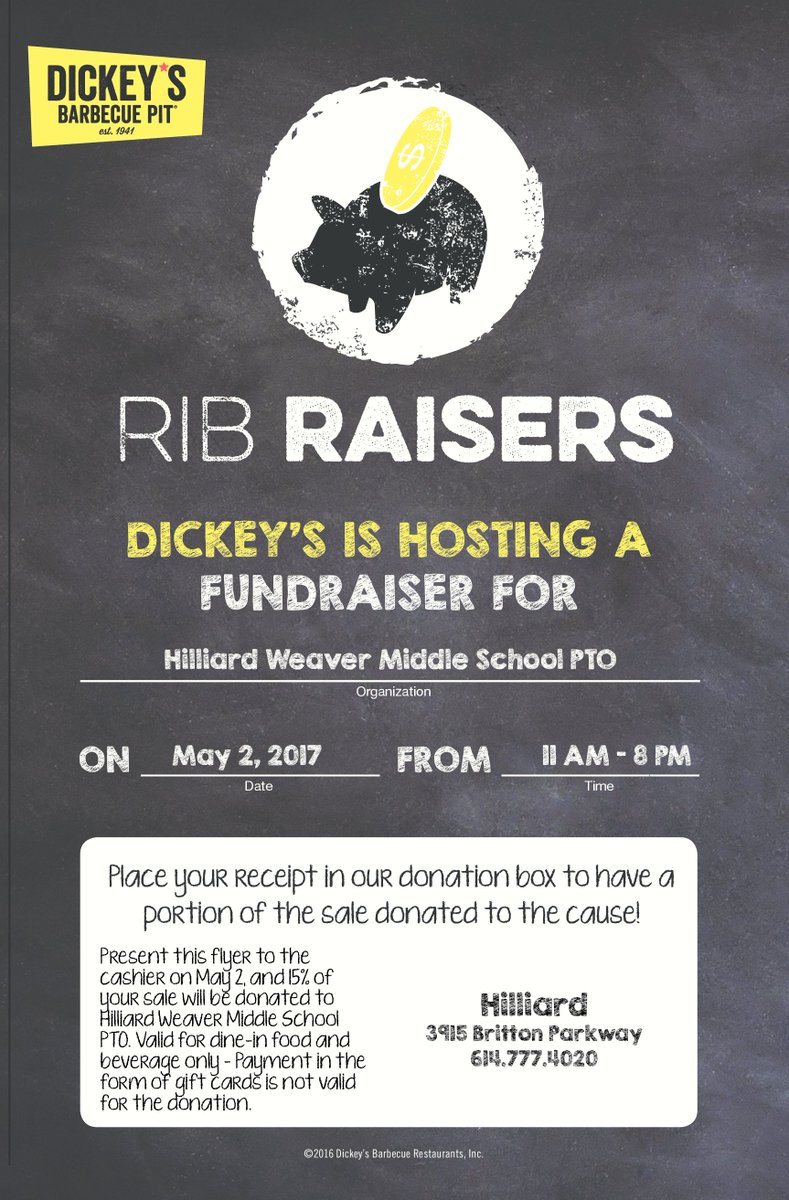 wmscatsPTO's tweet photo. Present the attached flyer to the cashier on May 2, and 15% of your sale will be donated to Hilliard Weaver Middle School PTO.
@wmscats https://t.co/mLxX0swsqN