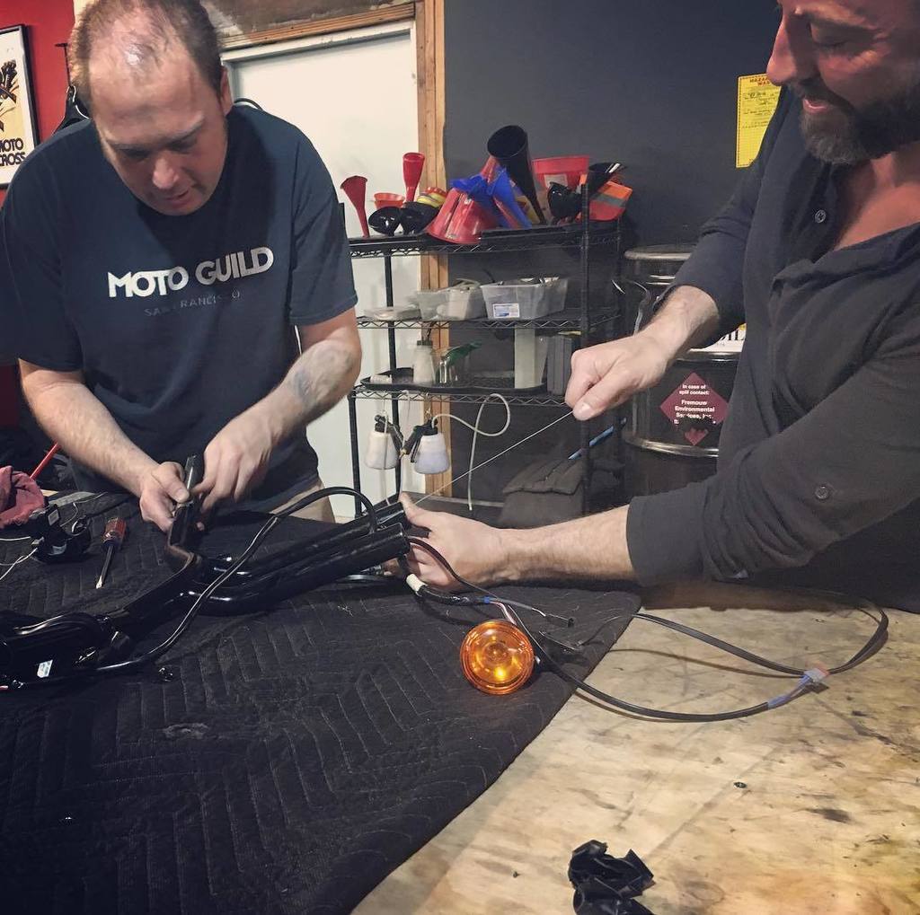 motoguild's tweet photo. Simply pull the wires through the handle bars. #anhourlater #diywithhelp https://t.co/cC6F4IpmCi https://t.co/FRkU1HJfFu