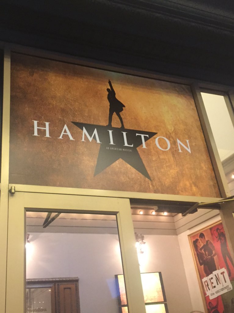 YAGirlReads's tweet photo. Look, Ma! We made it! #HamiltonCHI @HamiltonMusical @LeslieH_74 @SimplySam_23 😍😍😍 https://t.co/VwsN5z8GY1