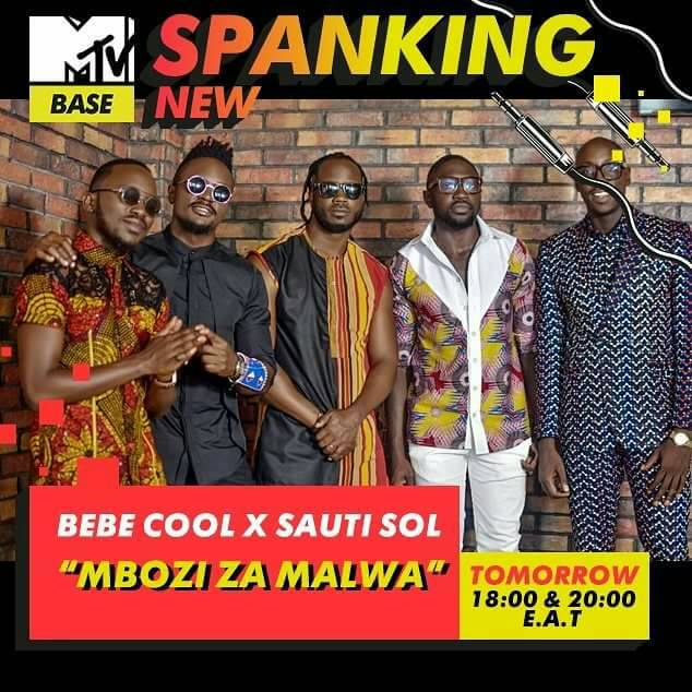Rexyresty's tweet photo. Mbozi za malwa @BebeCoolUG x @SautiSol video premiers today on @MTVBaseEast @MTVBaseAfrica keep uo eyes glued on uo TV sets. https://t.co/URkkf8VqOy