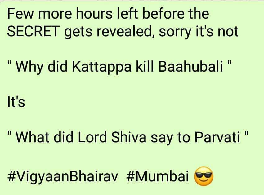 Good one ☺☺☺ @ArtofLiving #SriSriInMumbai #VigyanBhairav #UnveilingInfinity