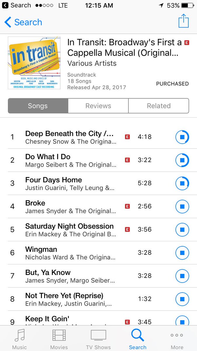 It's in like donkey kong...<a href="/InTransitBway/">In Transit Broadway</a> is MINE!!!!  Now I get to hear what everyone else was doing during the show!