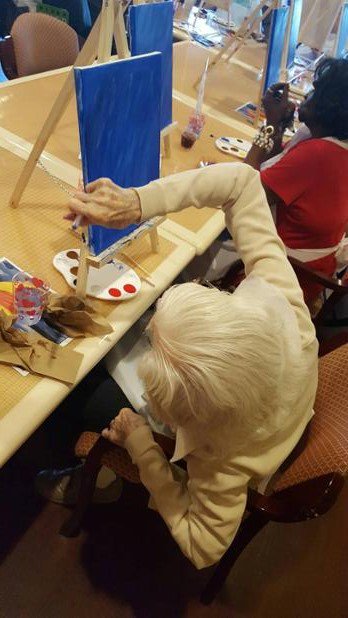 SpringMillHC's tweet photo. Last week residents had a chance to explore their creative side with a painting class! https://t.co/VeeN6zBDcv