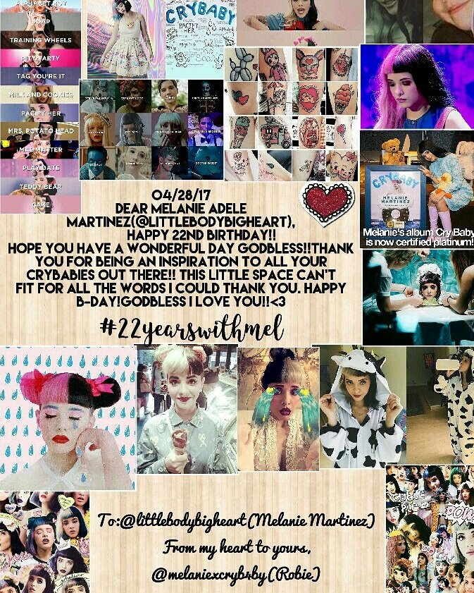 HAPPY BIRTHDAY MELANIE ADELE MARTINEZ!! I LOVE YOU PLS. NOTICE ME!! 