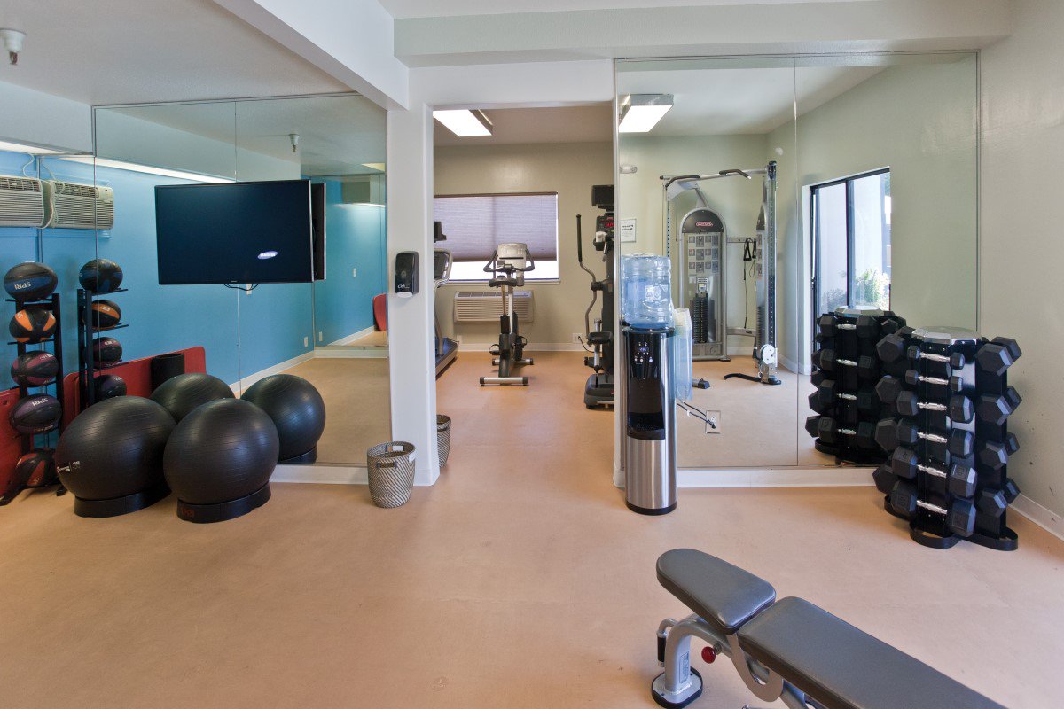 DomainHotel's tweet photo. A productive day calls for a healthy work-out. Our fitness suite is ready when you are. #domainhotel #sunnyvale https://t.co/jFe0xHOwL4 https://t.co/Ck28Tg0JBT