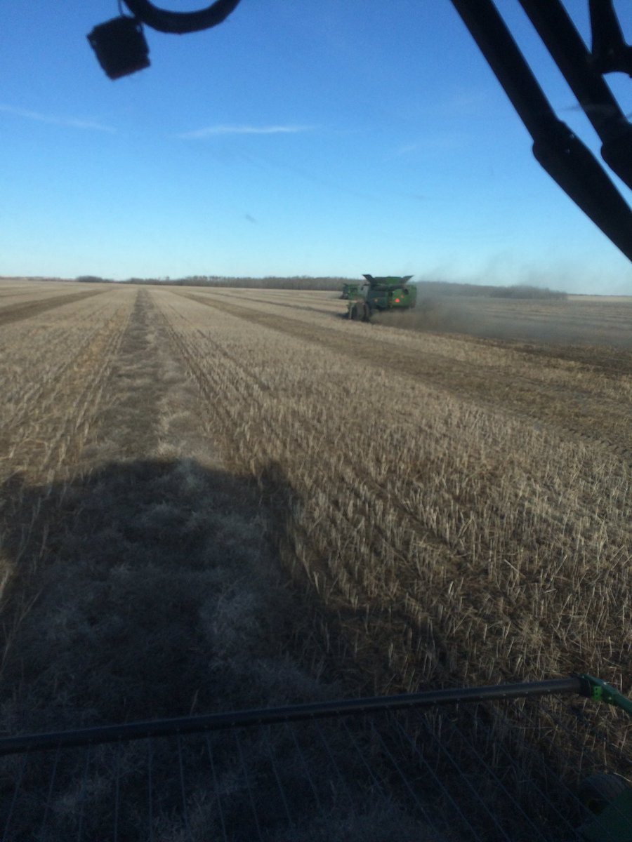 kracres's tweet photo. Monday snow, today canola testing 7 #harvest16 continues https://t.co/CEkCGx4NXj