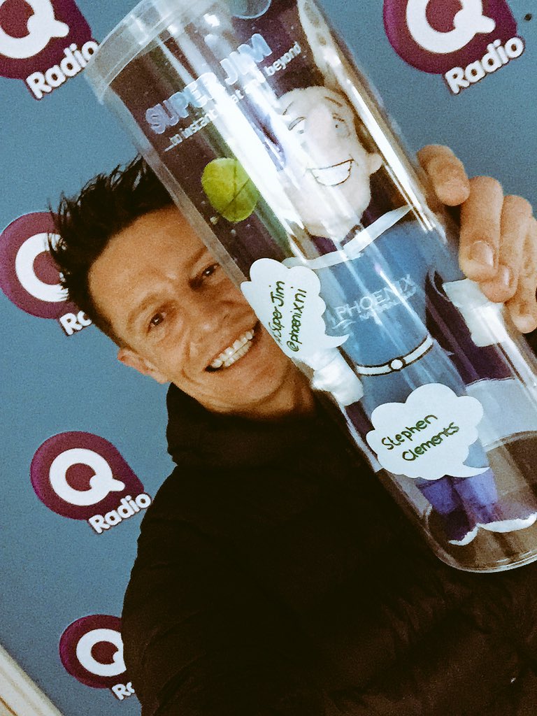 radiostephen's tweet image. Yes!! Thank you! 
Very surreal start to the day! 
Thank you and @phoenixni for my #superjim 👍🏼😂