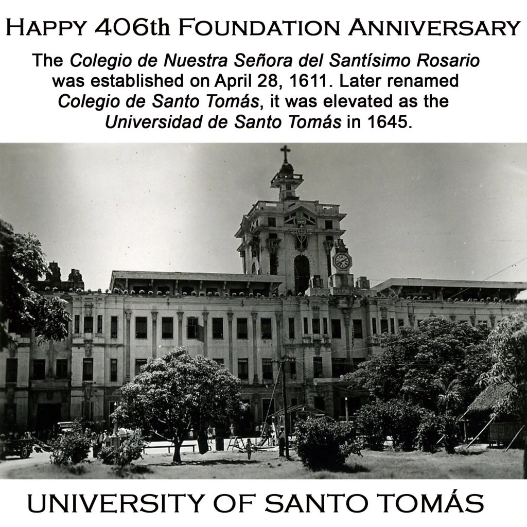 thomasiantbh's tweet photo. Happy 406th Anniversary, mahal kong UST 💛 Tweet us your favorite Thomasian pride moments, mga dugong tomasino! #HappyBirthdayUST https://t.co/qK7byN9QKh