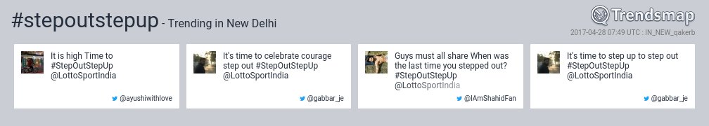 TrendsNewDelhi's tweet image. #stepoutstepup is now trending in #NewDelhi

trendsmap.com/r/IN_NEW_qakerb