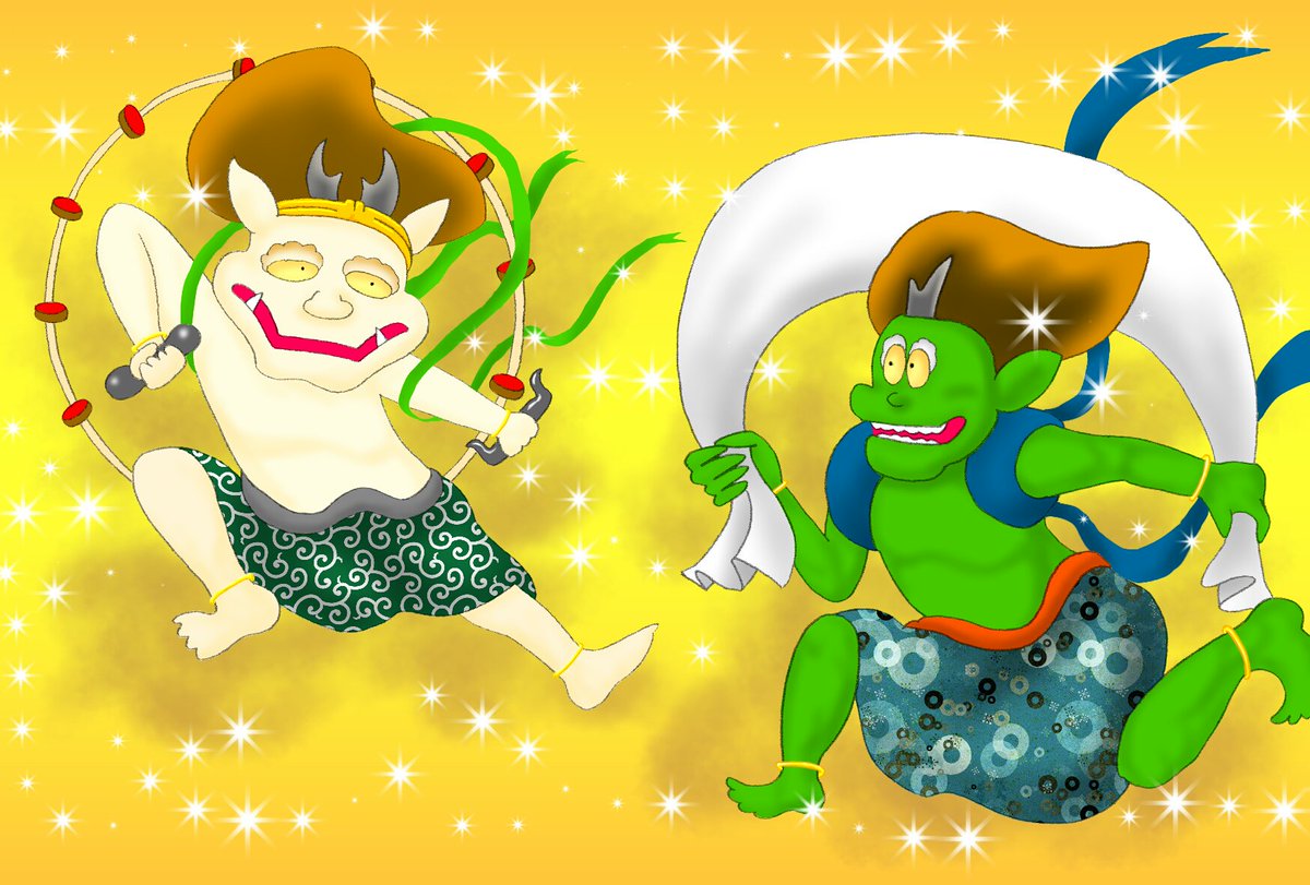 Twoucan 風神雷神図屏風デート の注目ツイート イラスト マンガ コスプレ モデル Twoucan 風神雷神図屏風デート の注目ツイート イラスト マンガ コスプレ モデル