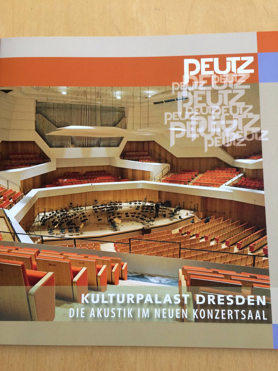 #Kulturpalast #Dresden zum großen Thema #Akustik gibt es eine kostenlose Broschüre von <a href="/peutzbv/">Peutz</a> im Foyer