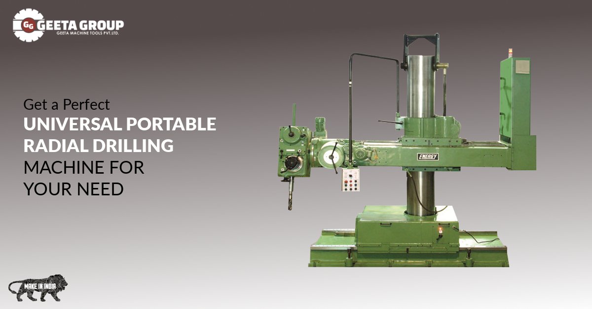 geeta_machine's tweet image. Get a Perfect UNIVERSAL PORTABLE RADIAL DRILLING MACHINE 
#DrilingMachine