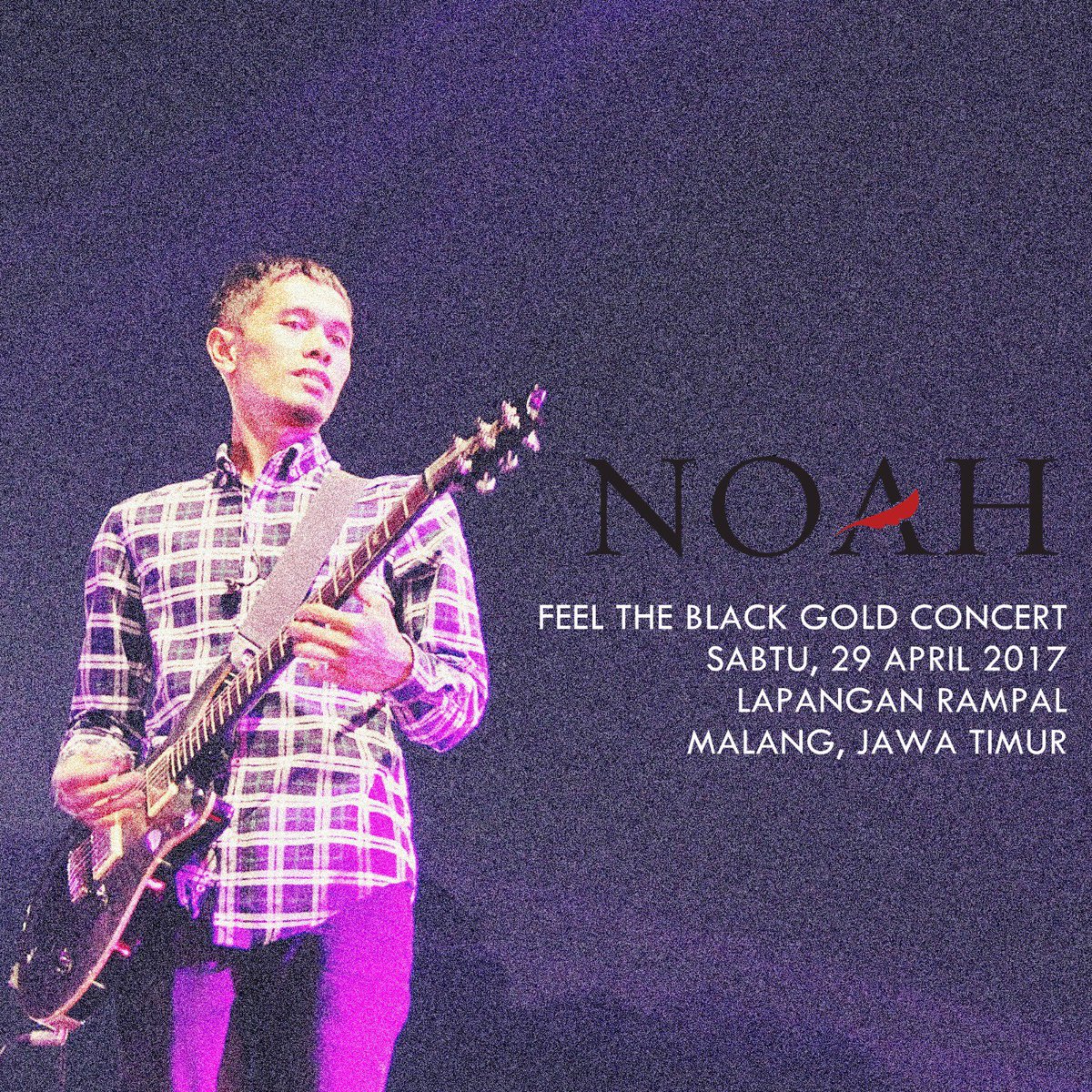 NOAH_ID's tweet photo. Selamat siang, Sahabat. Hari ini kita sudah sampai di Kota Malang. Sampai jumpa besok ya di Lapangan Rampal :) #NOAHMalang https://t.co/RnWwTOeV7U