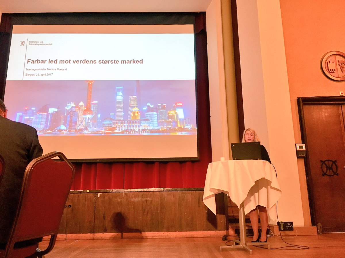 Monica Mæland starter fredagen hos <a href="/MaritimeBergen/">Maritime Bergen</a> <a href="/BergenChamber/">Bergen Næringsråd</a> om forholdet mellom Norge og Kina.