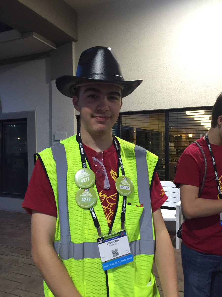 FIRST Team 4272 on X: Our safety captain Braydon got himself a cowboy hard  hat! It's OSHA and ANSI approved and very stylish! #OMGrobots #omgsafety   / X