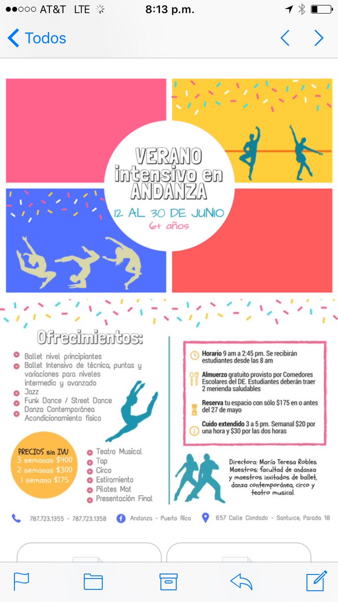 AndanzaPR's tweet image. Espacios limitados. Llámanos !