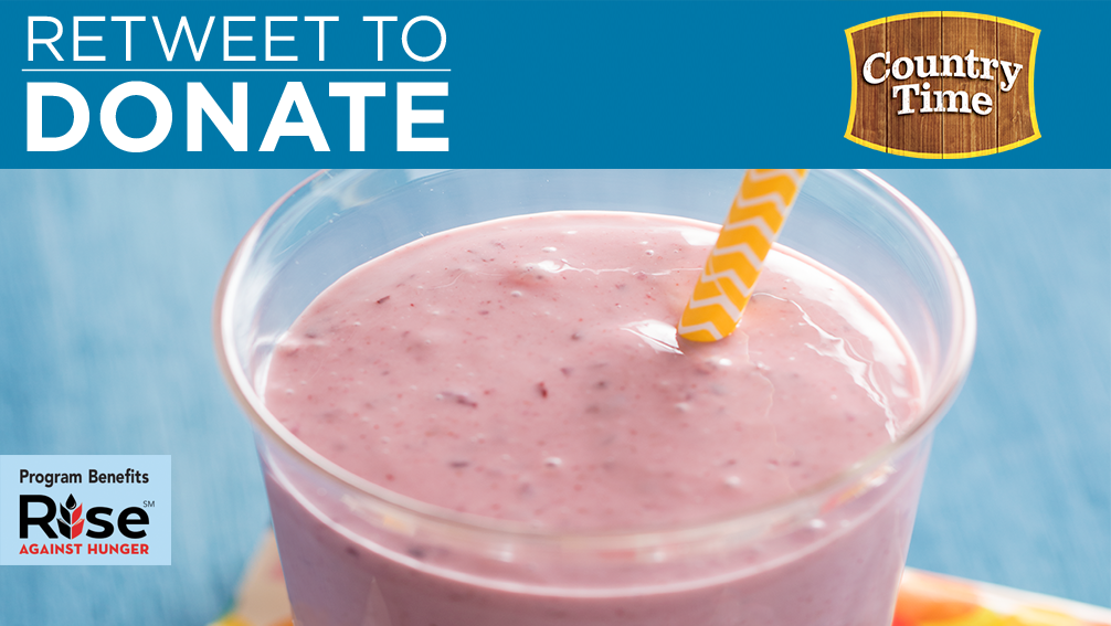 CountryTime's tweet photo. RT this Lemon-Cherry Smoothie Recipe &amp; we'll donate 1 meal to help #FeedtheWorld2017: https://t.co/KHilo08wfu! https://t.co/qiA3SULhcr