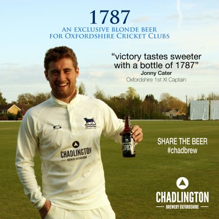 Chadlington Brewery Announced As Oxfordshire Cricket Senior Team Sponsors. Read the full press release at oxfordshire.cricket/news/chadlingt…