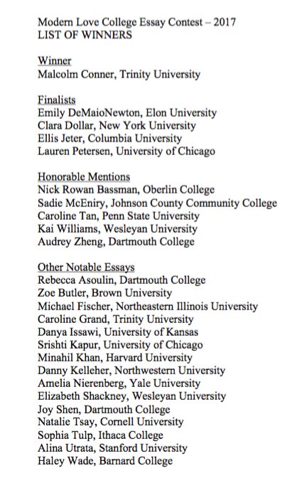 Proposal Essay Topics Ideas Daniel Jones On Twitter Modern Love College Essay Contest List Of Winners Sample Essay Topics For High School also Examples Of Essay Proposals Daniel Jones On Twitter Modern Love College Essay Contest Good Persuasive Essay Topics For High School