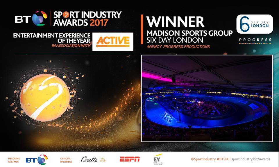Massive congratulations to all the team at Progress and our friends at Six Day London!