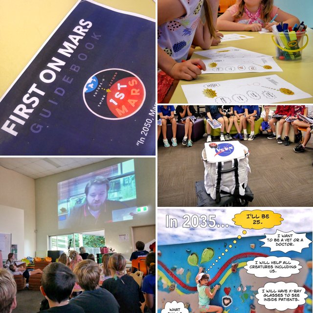 jnxyz's tweet photo. The local launch of First Kids on Mars blasted off yesterday @OakleighSS! 

#FutureLiteracies #MarsEd #FutureU 

@advanceqld @katejonesqld https://t.co/J8k5Amt2ui