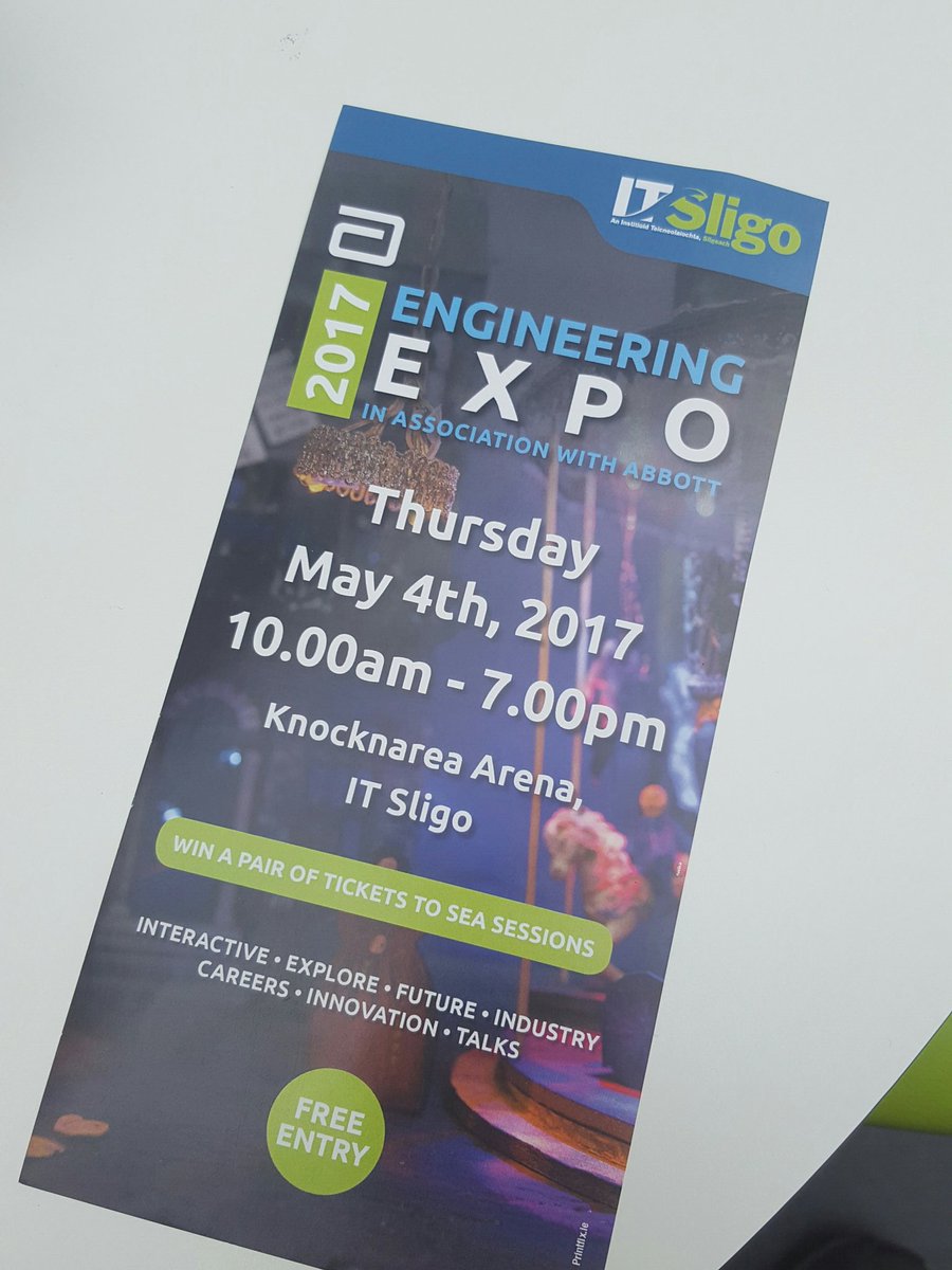 StartupSligo's tweet image. Who's going to the #EngineeringExpo next Thursday? @itsligo @itsligoinnovate @ei_westregion