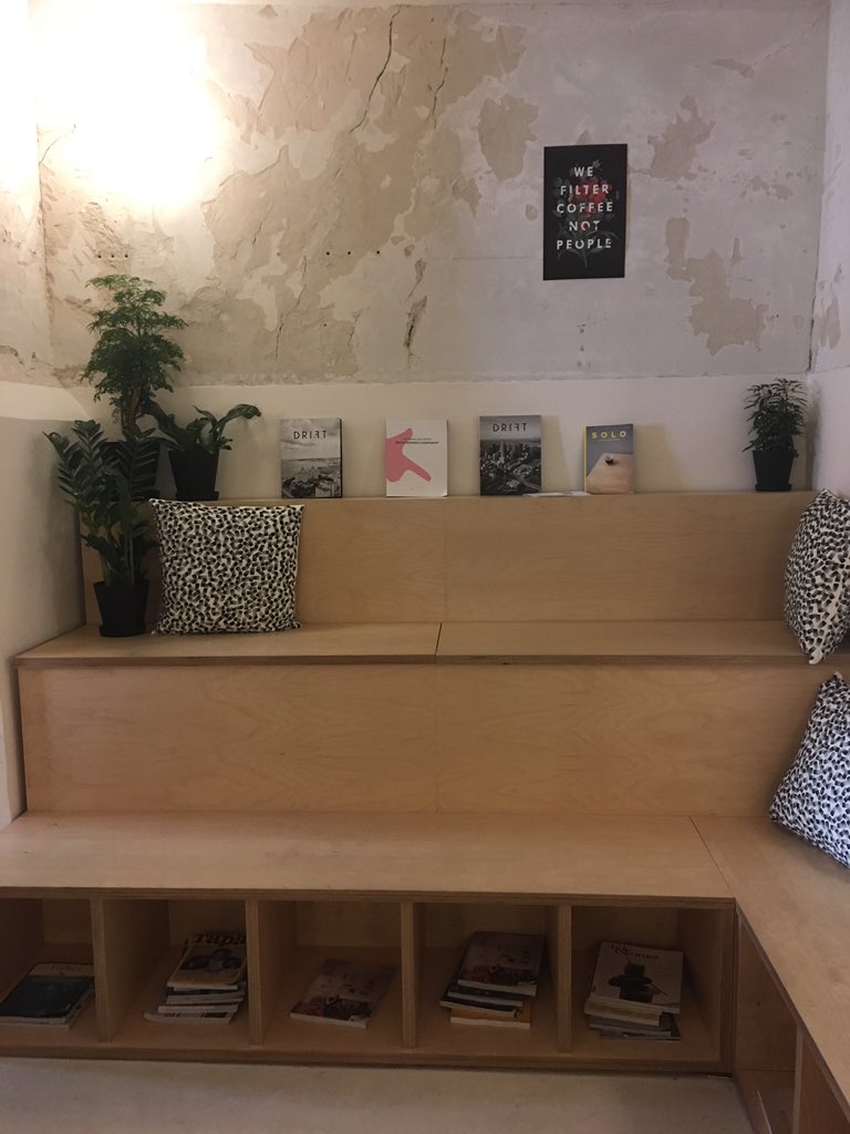 found us some third wave coffee in madrid. have logo lust for <a href="/holacoffeeroast/">Hola Coffee</a>! and they weren't snobby about serving us mochas 😍