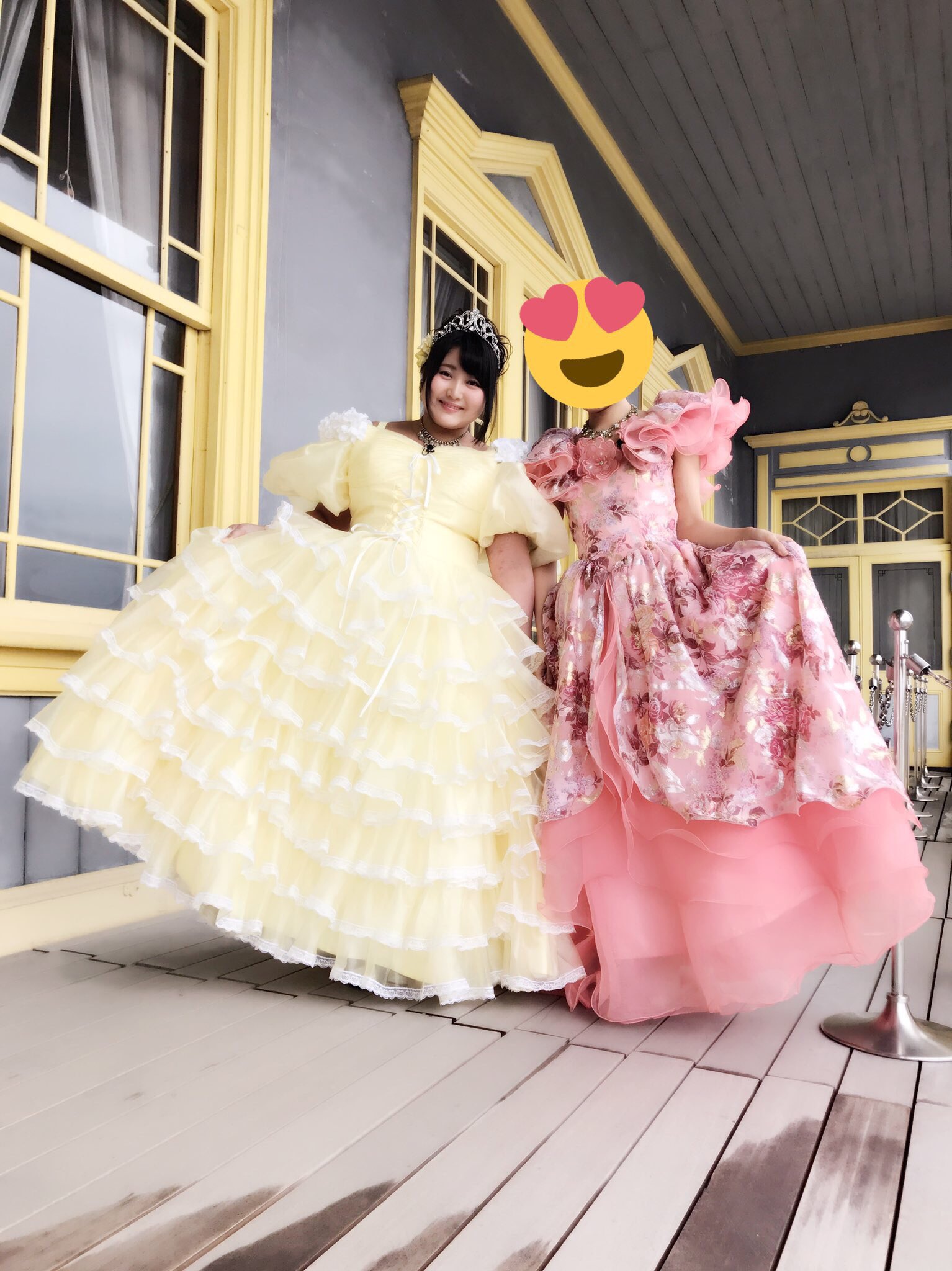 小早川くる美 くるるん ハイカラ衣装館ではヘアメイクもしてもらえるんですよー さすがプロの技 目にも留まらぬ早さです 旧函館区公会堂 ハイカラ衣装館