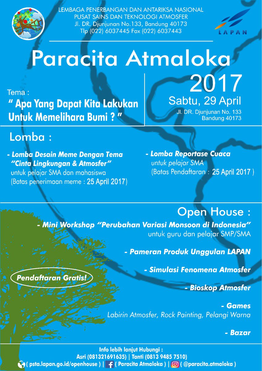 LAPAN On Twitter Open House Pusat Sains Dan Teknologi Atmosfer