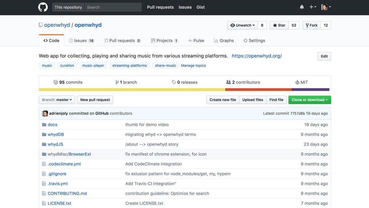 open_whyd's tweet image. Developers and music lovers, please help github.com/openwhyd/openw… … reach 100 stars, so we can fund its future with opencollective!
#pleaseRT