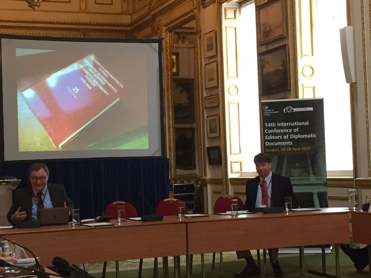 <a href="/SachaZala/">Sacha Zala</a> is now talking about 'Editions of Diplomatic Documents: From Paper and Plain Text to Machine-Readable Metadata’ #ICEDD2017