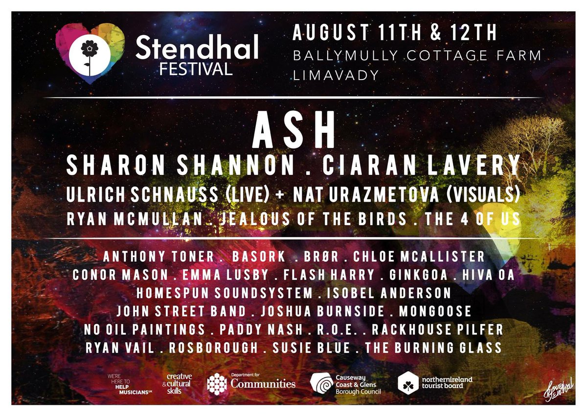 Just announced this years <a href="/Stendhalireland/">Stendhal Festival</a> line up with some of Northern Ireland's best local bands playing this August #Stendhal #DerryVibe