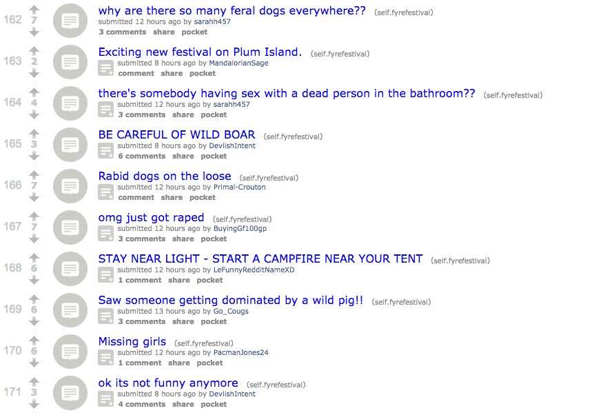 Phoebe Lett On Twitter Ok Fyrefest Is Not Funny Anymore Be Careful Of Wild Boar And Feral Rabid Dogs Phoebe Lett On Twitter Ok Fyrefest Is Not Funny Anymore Be Careful Of Wild Boar And Feral Rabid Dogs
