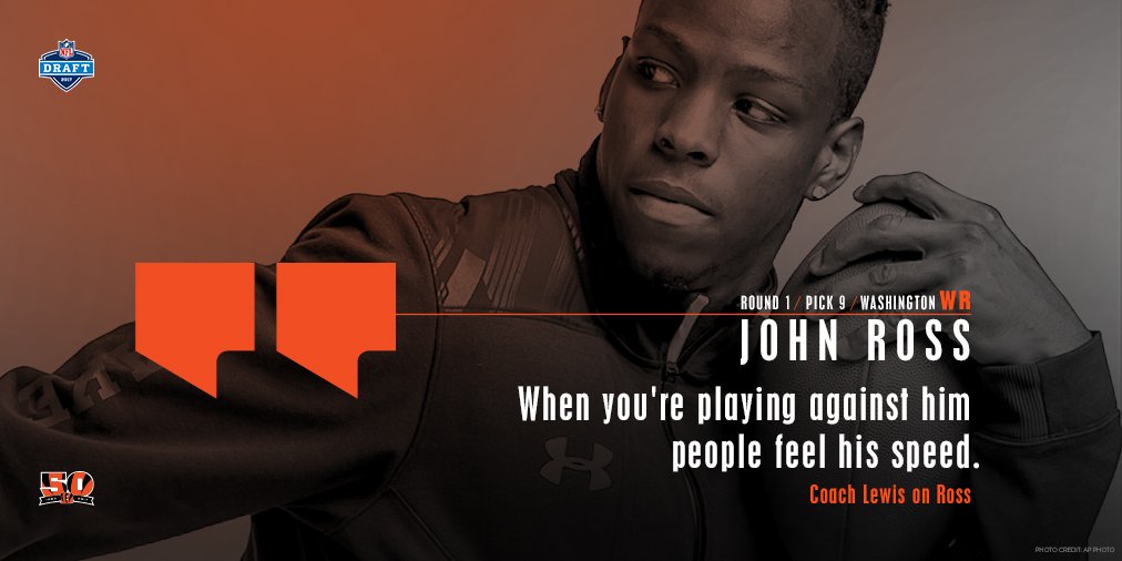 You can’t coach speed. 🏃 💨  WR John Ross after being drafted at number 9 🎥: go.bengals.com/2oFw5lP https://t.co/UkMCJIGRQ5