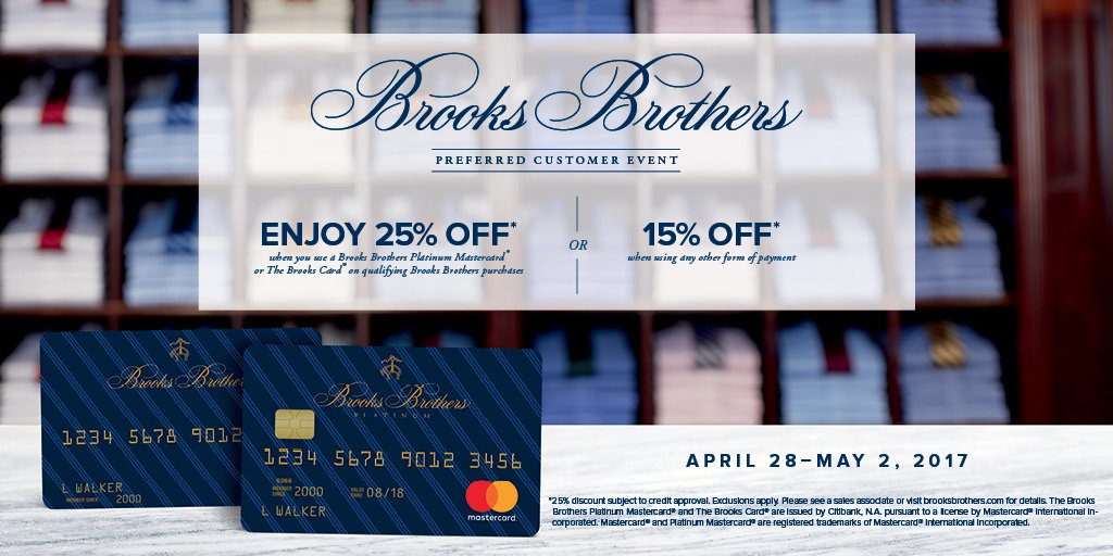 brooks brothers platinum mastercard