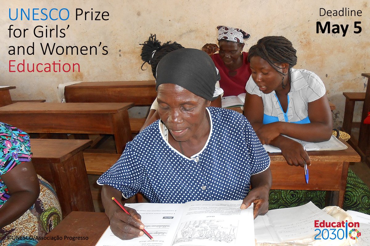 Do you know of any outstanding projects on girls’ &amp; women’s #education? We want to hear from them for the #GWEPrize on.unesco.org/2oIZAzR