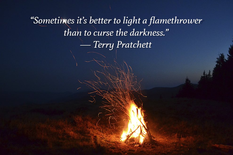 Happy birthday to the late Terry Pratchett!  