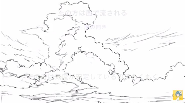 お絵かき講座パルミー 夏空のイラストの描き方講座です 実際に雲を描きながら解説していきますよ 入道雲や積雲の描き方 や 夏空の描き方について学んでいきます 突き抜ける青空 夏空の描き方講座 入道雲や夏の雲を学ぶ T Co