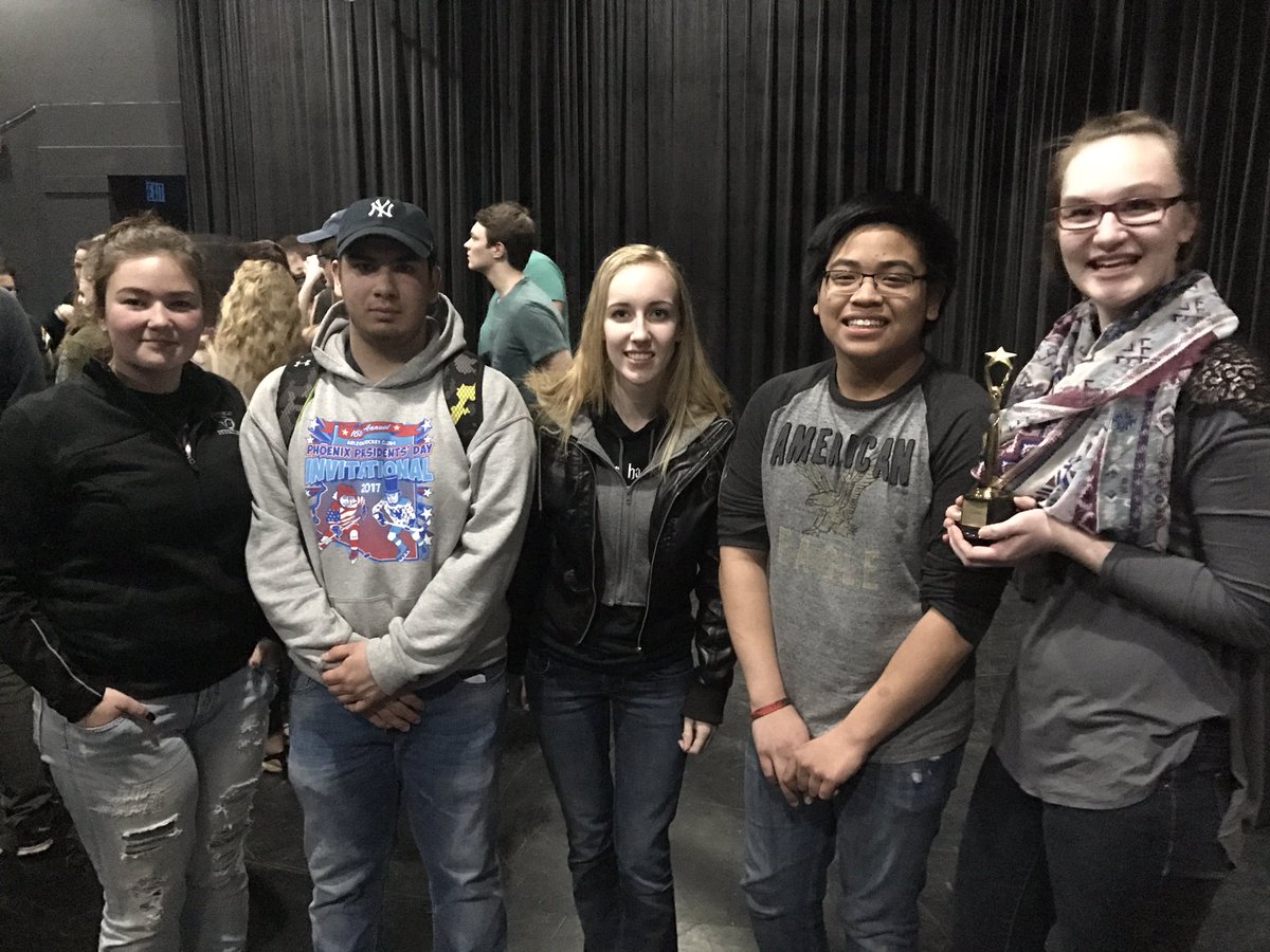 tofdrama's tweet photo. Proud of my students! We took home Outstanding Student Playwright &amp; Outstanding Supporting Actress! Another great Festival! #oneacts https://t.co/2AfSghj3u4