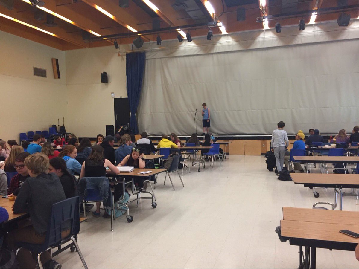 ISSUpdates's tweet image. Open Mic was a success! What a great way to end the Canada 150 spirit week!