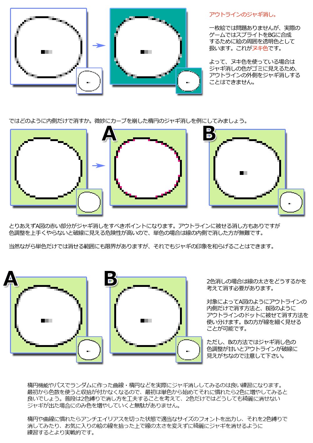 高野隼人 先ほどのジャギ消しのコツの続き W ﾉ この下におヌードの作例があったんだけど Twitterと言う事で全年齢対応部分のみのトリミングとさせて頂きました ドット絵 Pixelart T Co Igrmli85ju Twitter