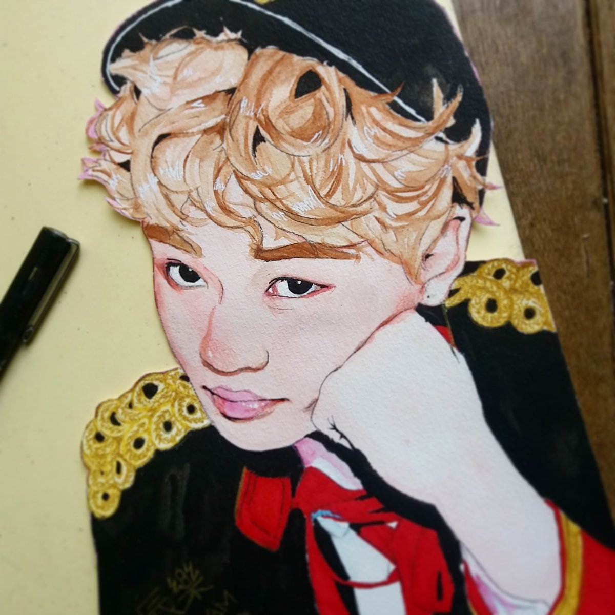 thisacc_is_dead's tweet photo. It's the first time I really draw a portrait 😱 so this drawing is not really good...tell me what you think !  #NCTFanart #NCT #chenlefanart https://t.co/XexddsZJxH