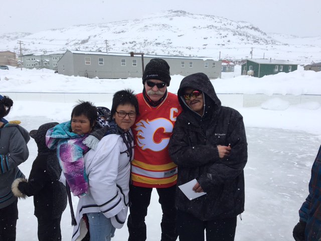 CTJumpstart's tweet image. What an honour to have hockey legends Lanny McDonald &amp;amp; @NatSpooner5 here to inspire future #hockey generations! #PNArcticTour