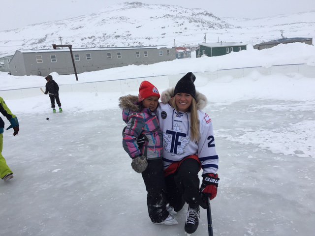 CTJumpstart's tweet image. What an honour to have hockey legends Lanny McDonald &amp;amp; @NatSpooner5 here to inspire future #hockey generations! #PNArcticTour
