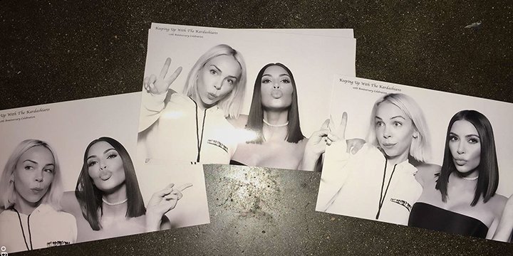 Kim, Khloé, Kendall and Kylie celebrate 10 years of #KUWTK with forty ounce rosé bottles, cake and photo booths! peoplem.ag/1ZsvNGC