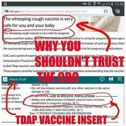 That Bastion of reliable public health policy CDC is at it againt #cdctruth #vaxwithme #wedid #vaccineriskawareness