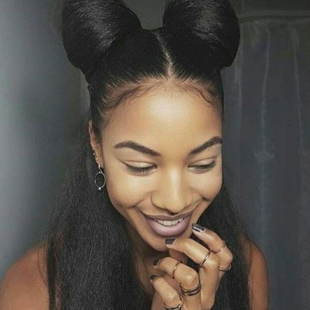 yesweave's tweet photo. Loving her cute buns. Get her look with our #kinkystraighthair and #lacefrontals by shopping at https://t.co/XpseuEHACS #360lacefrontal https://t.co/yGj5rMtHb3