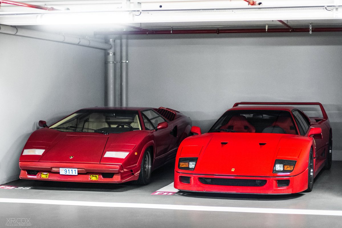 Daily Ferrari On Twitter Lamborghini Countach And Ferrari F40