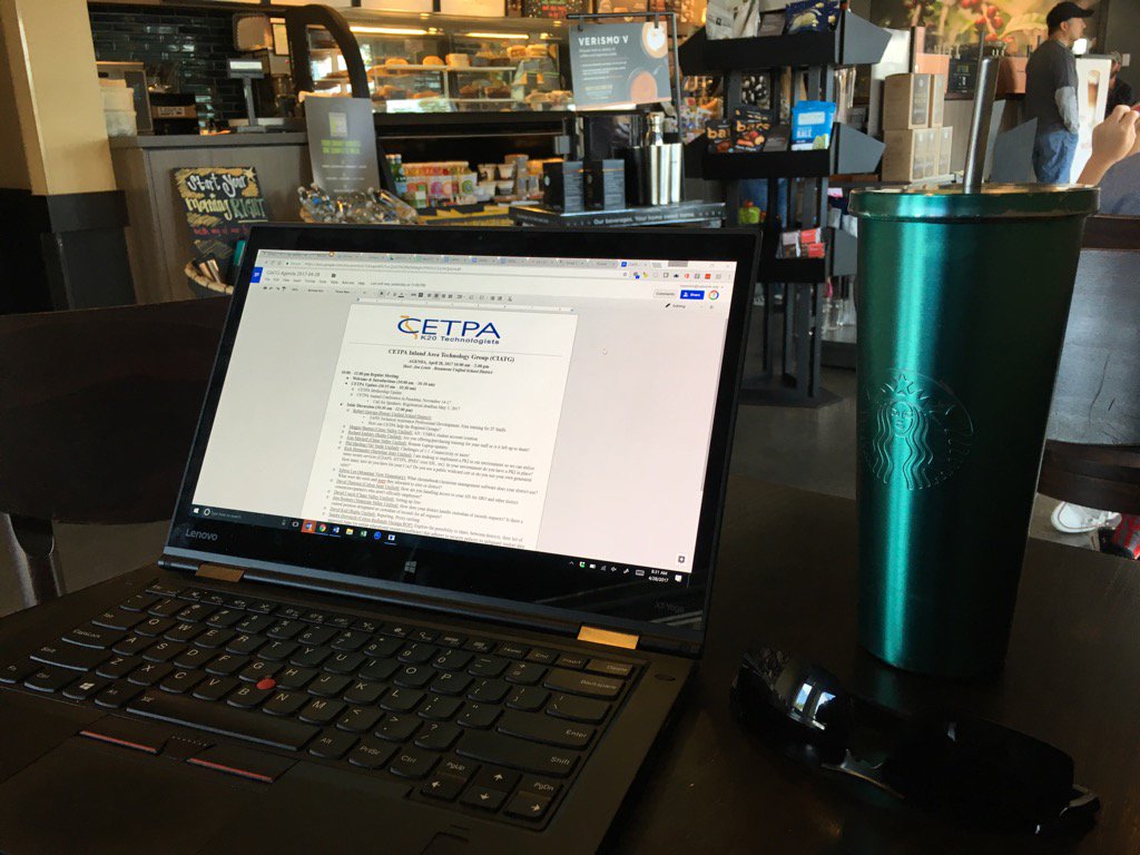 In Beaumont for our @CETPA #CIATG regional meeting! In my favorite secondary office finishing up some board items.😉☕️